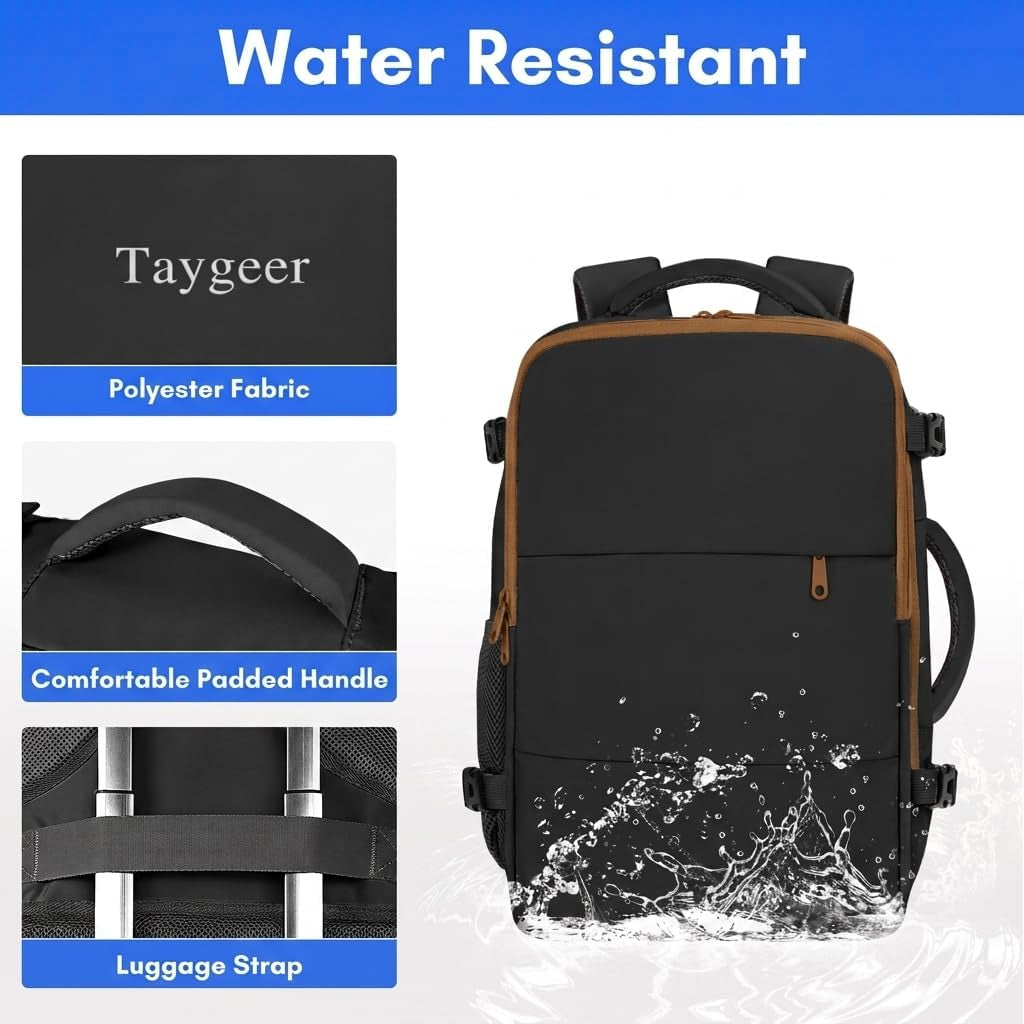 Carry on Backpack for Men Women, Laptop Bag 17.3" Flight Approved
