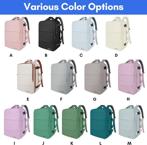 Carry on Backpack for Men Women, Laptop Bag 17.3" Flight Approved