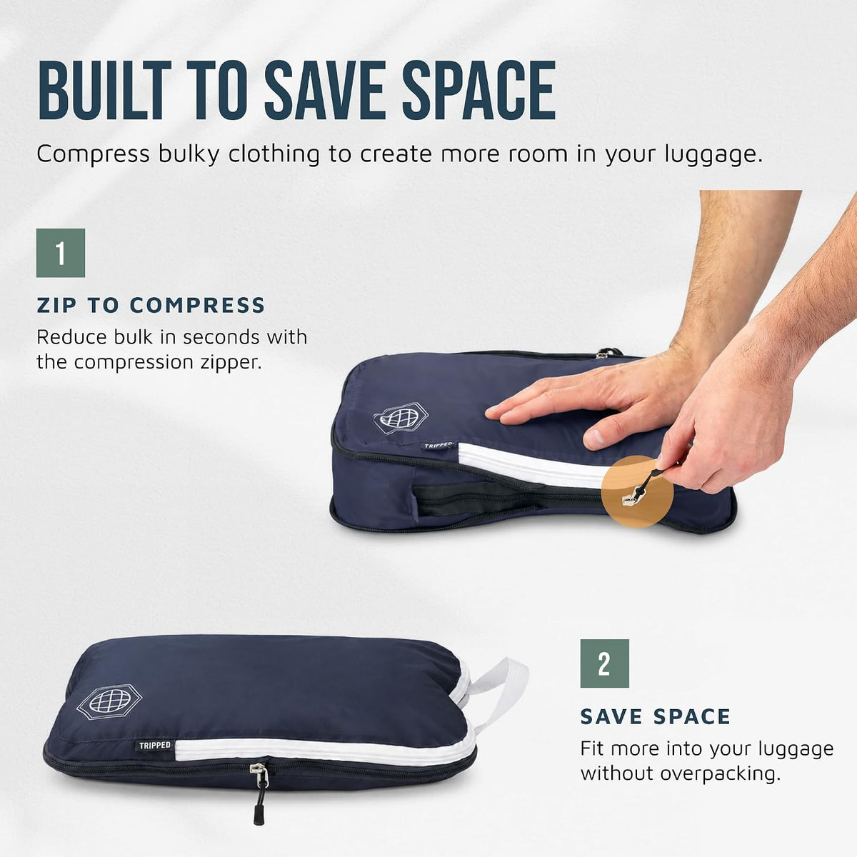 Large Compression Packing Cubes 7-Piece Set for Travel
