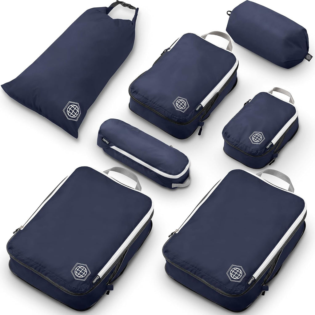 Large Compression Packing Cubes 7-Piece Set for Travel