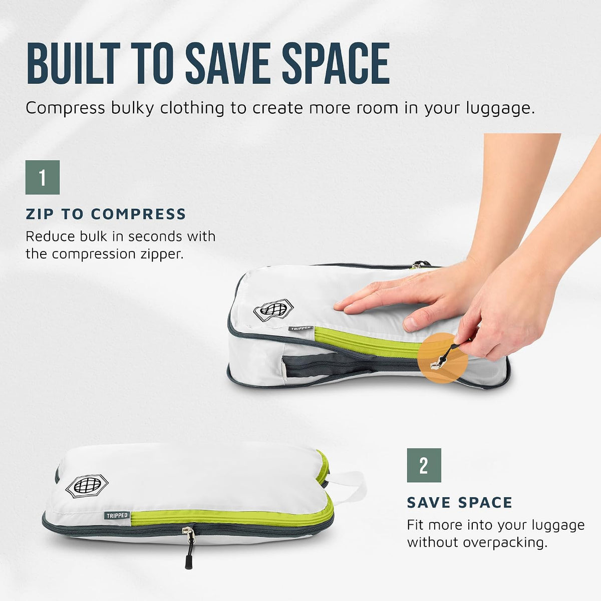 Large Compression Packing Cubes 7-Piece Set for Travel