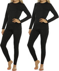 Thermal Underwear for Women Fleece Lined Long Johns Base Layer Thermals Top and Bottom Set Cold Weather